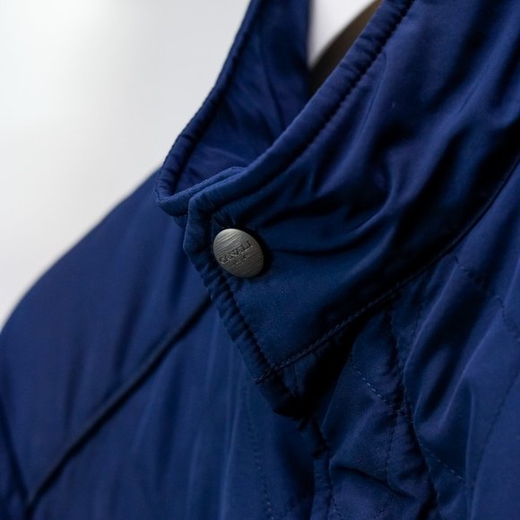 Canali Navy Quilted Zip Jacket - Picture 10 of 16